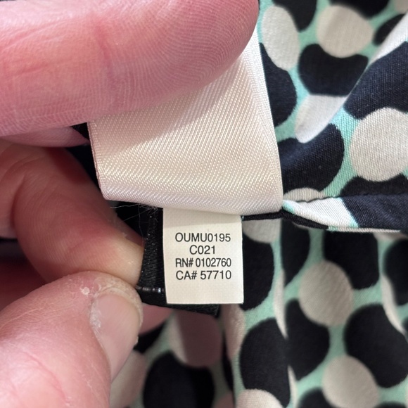 Kate Spade Kassia shift dress silk blend geo dot print size XS - Picture 11 of 16